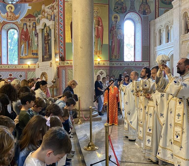 ЛИТУРГИЈА У ХРАМУ СВЕТОГ АЛЕКСАНДРА НЕВСКОГ