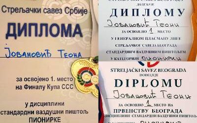 НАША ТЕОНА ОСВОЈИЛА КУП СРБИЈЕ, ЛИГУ БЕОГРАДА И ПРВЕНСТВО БЕОГРАДА!